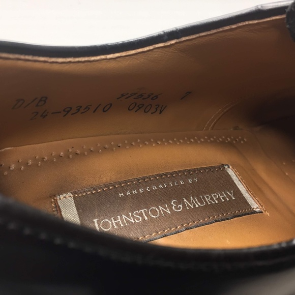 Johnston & Murphy  Handcrafted Black Oxford 8.5 D main image 5